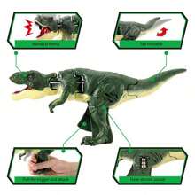 1 件摇摆咆哮电子恐龙玩具，青少年恐龙模型，霸王龙点头恐龙动物玩具，缓解压力和恶作剧玩具 - 彩色 - 查看 9
