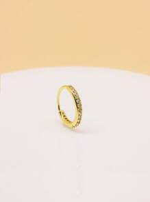 1pc Zirconia Stone Open Nose Ear Ring Septum Earrings Septum Ring Piercing Fashion Jewelry