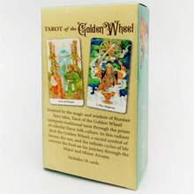 1pc Tarot Card Deck For Fortune Telling And Party Game Golden Wheel Tarot