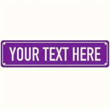 Custom Aluminum Street Sign - Personalize With Your Name Or Information, Indoor/Outdoor Use, 4 Color Options, Vintage Style Back To School - Multicolor - View 15