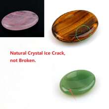 1PC Natural Crystal Palm Stone 35*45mm Worry Stone