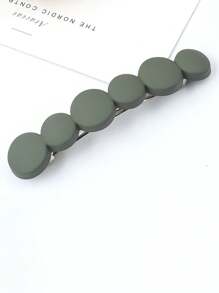 1pc Short Hair Clip Headwear, Low Ponytail Hair Clip, Female Minimalist Elegant Clip, Women's Short Hair Slouchy Person Bangle Clip, One Line Spring Clip, Half Tied Hair Back Head Clip For Girls, Hair Accessory, Horizontal Clip, Straight Clip