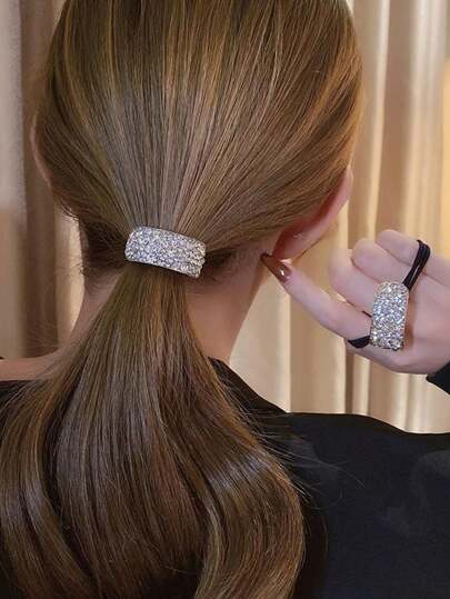 1pc Versatile Breath Hair Scrunchie, Suitable For Everyday Wear Hair Ties Ponytail Holders Hair Elastics Hair Rubber Bands Scrunchies Hair Rope Elastic Hair Tie, Hair Bobbles