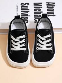 Fashionable Unisex Lightweight Rubber Sole Running Shoes For Baby, Spring And Autumn - Black - View 4