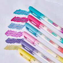 12pcs Colorful Highlighter Pens, Double-Ended Dual-Color, Suitable For Students Marking, Highlighting, 24 Colors