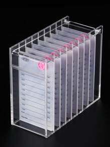 1 peça/Conjunto/8 peças Estojo de Armazenamento Acrílico para Cílios - Suporte para Cola de Extensão de Cílios, Paleta Individual de Azulejo para Ferramentas de Enxerto de Cílios, 1 peça /1 conjunto/8 peças Almofada Acrílica para Cílios, Suporte de Almofada Acrílica para Cílios Individuais/ Almofada de Comprimidos de Almofada Acrílica/ Acrílica Almofada de Tabuleiro para Cola de Extensão de Cílios