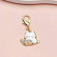 7 Peças Conjunto de Chaveiros de Gato - Chaveiros de Gatinho de Liga de Zinco em Estilo Cartoon, Adequado para Amantes de Gatos - Acessórios Felinos Fofos, Ideal para Uso Pessoal e Presentes de Aniversário, Acessórios de Carro, Encantos de Bolsa, Mochilas Escolares, Gótico, Y2K