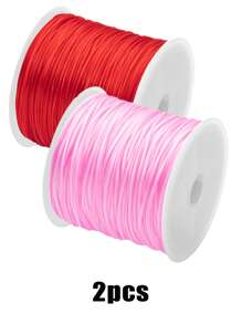 Diameter 0.7mm Approx. 1 Roll Flat Raw Silk Style Elastic Thread Beaded String Bracelet Rubber Band Beaded String Flat Silk Text Play Beaded String DIY Accessories Accessories Wire Suitable For Making Jewelry Jewelry, Bracelets, Necklaces, Hangings, Beads, Bracelets. - Multi-strand Flat Elastic Cord - View 16