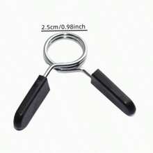 2pcs Barbell Spring Collar Clips, Suitable For Gym Home Fitness, Weightlifting - Multicolor - View 9