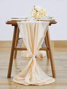 1 pieza Arco de boda romántico color champán con cortina de tul, de material de poliéster, cortina de boda color champán, fondo de boda liso, decoración para fiesta de cumpleaños, ceremonia de boda y recepción, adecuada para bodas y fiestas grandes, telones de fondo de boda, decoraciones para fiestas festivas, decoraciones del Día de San Valentín