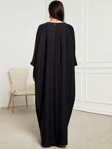 Black Kimono Abaya Dubai Luxury Dress Muslim Fashion Tassel Batwing Sleeve Casual Loose Moroccan Kaftan Women's Jalabiya Ramadan