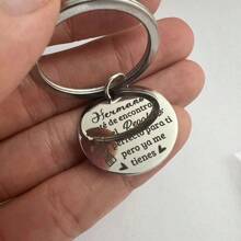 1pc Stainless Steel Fashionable Key Chain, Birthday & Thanksgiving Gift For Mom, Dad, Uncle, Aunt, Brother, Sister