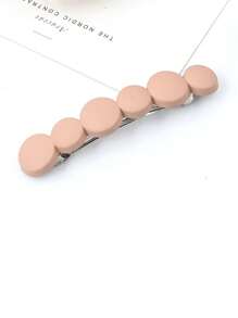 1pc Short Hair Clip Headwear, Low Ponytail Hair Clip, Female Minimalist Elegant Clip, Women's Short Hair Slouchy Person Bangle Clip, One Line Spring Clip, Half Tied Hair Back Head Clip For Girls, Hair Accessory, Horizontal Clip, Straight Clip