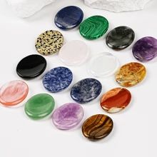 1PC Natural Crystal Palm Stone 35*45mm Worry Stone