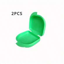 2/4 piezas Caja para dientes para alineación dental, caja conveniente para dientes de leche de niños, estuche grande de dentadura para limpieza y ortodoncia