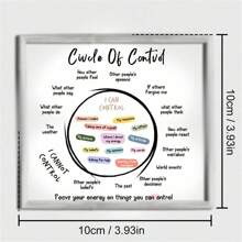 平静角落亚克力桌牌 - 送给女性、辅导员和心理学学生的完美心理健康礼物 - 非常适合治疗办公室、教室装饰、圣诞节