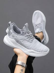 Męskie oddychające buty do chodzenia, eleganckie szare buty casualowe z pianką EVA o wysokim współczynniku odbicia, wygodne sznurowane buty sportowe, ultralekkie i wygodne buty o szerokim kroju. Nadają się na co dzień dla nastolatków latem lub na zewnątrz, do uprawiania sportu, na wakacje, na podróż lub na prezent na ukończenie szkoły lub na urodziny, jako dodatki do sukienki