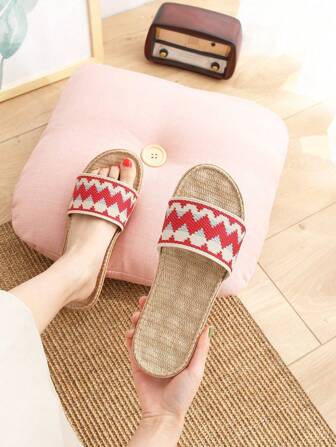 نعال داخلية لمنمنمتين من الكتان، صالحة للشاطئ والإجازات، مقاومة للانزلاق ،نعال تدليك للاستخدام في الربيع والصيف والخريف