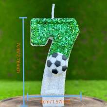 Candele numerate creative a forma di pallone da calcio, per trasformare la celebrazione del compleanno in un momento speciale. Utilizza candele numerate creative per aggiungere un rituale unico per ogni giornata importante. Rendere questo momento una luce eterna nel tuo cuore. Regalo di compleanno, regalo per festività, regalo per feste, regalo di San Valentino, decorazione per festività - Verde e bianco - Visualizzare 3