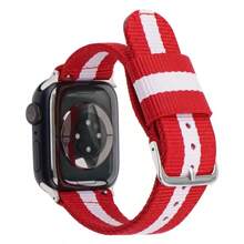 Apple Strap Elastisch Nylon Canvas Compatibel met Apple Watch 38mm40mm41mm Waterdicht en ademend Multi-Color Optioneel