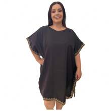 Women T-Shirts - Black and Gold - View 1