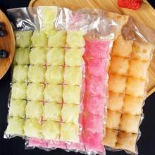 20/50/80/100pcs Disposable Ice Cube Bags - 24 Grids Self-Sealing Freezer Bags - Ideal For Cocktails, Wine, Whiskey, Etc. - Essential Kitchen Item