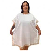 Women T-Shirts - White and Gold - View 2