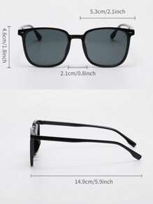 Gafas de sol polarizadas para hombres y mujeres, con montura cuadrada de plástico de estilo retro, diseño clásico como decoración para deportes al aire libre, ciclismo, viajes, playa, conducción, pesca, protección UV de verano, elegante atuendo para salidas familiares, vacaciones de verano, playa, viajes