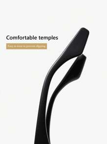 Women's Minimalist Triangle Frame Non-Prescription Glasses, Full Frame Polycarbonate Frame With Clear Lenses, Fashion Glasses With Metal Hinges, Suitable For Travel And Daily Wear - Multicolor - View 5