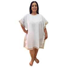 Women T-Shirts - White and Gold - View 5