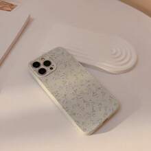 Flower 1pc GUCADI White Mini Ditsy Floral Design Mobile Phone Case Compatible With IPhone 15, 15 Pro, 15 Plus, 15 Pro Max, Spring & Summer Style