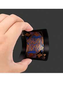 1 Set Gold Foil Waterproof Portable Playing Cards, Ideal For Leisure Activities, Entertainment, And Table Games, Makes A Great Gift For Birthday, Christmas Or Party