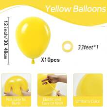 10/20/30/40/50 个黄色气球 18/12/10/5 英寸,黄色乳胶派对气球,适用于淋浴派对、向日葵、蜜蜂、婚礼、生日、派对装饰 - 霧面黃色 - 查看 14