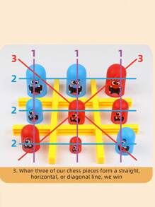 A Nesting Doll Tic-Tac-Toe Toy, An Interactive Tabletop Game For Friends Gathering, A Battle Game Toy, A Birthday Party Game