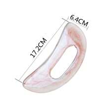 1pc ABS Material Gua Sha Massage Board, Suitable For Back And Face, Reusable Manual, Muscle Relaxation - Pink - View 7
