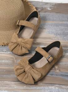 Zapatos planos de estilo chino de Beijing con decoración de moño negro, nuevos zapatos de mujer de estilo genuino con hebilla de metal, suela suave y cómoda para el trabajo y las compras - Marrón - Ver 8