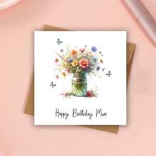 Floral Greeting Cards For Mom, Birthday Cards For Mom, Greeting Cards For Mom, Special Birthday Cards For Mom, From Daughter, Best Friend With Mom