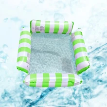 2 Stück/1 Stück aufblasbare Schwimmbett Liegen, faltbare gestreifte Schwimmflöße, Pool Partys, Strand Zubehör Schwimmhilfe