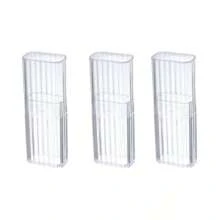 2025 New 3pcs Travel Portable Transparent Storage Box - Mini Organizer For Cleaning Swabs, Bandages & Toothpicks, Dustproof