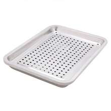 Bandeja de Acero Inoxidable 36*22*4 cm Bandeja de cocina multiusos. Horno de cocina. Bandeja multipropósito. Accesorios de cocina, comedor y bebidas. - Plateado - Ver 9
