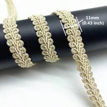 1.8 米涤纶编织花边 DIY 服装缝纫用品 蕾丝面料曲线花边 用于缝纫工艺品、服装配件 缝纫配件 - 彩色 - 查看 2