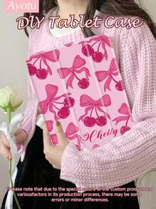 Ayotu 1 pieza Funda protectora personalizada para iPad con diseño de nombre y texto, funda personalizada compatible con iPad de 10.ª generación, iPad Pro 11 pulgadas (M4)-2024, Galaxy Tab S7/S8 de 11 pulgadas, con ranura para lápiz, función de suspensión/activación, gran regalo para niños, familia, mascotas, cumpleaños, aniversario, Año Nuevo, vuelta al colegio - Multicolor - Ver 5