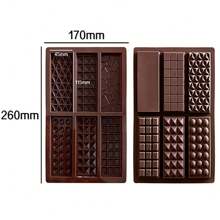 6-In-1 Dubai Chocolate Mold, Silicone Mold, Easy Release Butter Dessert Cake Mold - Chocolate Brown - View 2