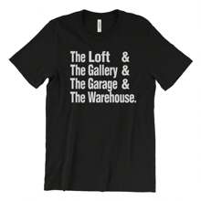 The Loft & Gallery & Paradise Garage & Warehouse Nightclub T-Shirt Larry Levan - 黑色 - 查看 1