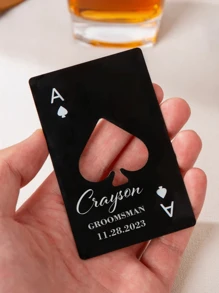 Groomsmen Gift, Ace Of Spades Bottle Opener, Personalized Name Bottle Openers, Engraved Beer Bottle Opener, Groomsmen Proposal,Best Man Gift,Hen Party Accessories,Gifts For Boyfriend,Save The Date Wedding