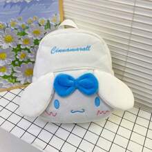 Sanrio 1 pieza Mochila de peluche de Hello Kitty de Sanrio - Diseño lindo de Kuromi, Cinnamoroll y My Melody, mochila suave de gran capacidad, regalo para mujeres, de vuelta a la escuela