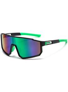 1pc Women's Integrated Ski Goggles, Colorful Coated Sports Windproof Driving Cycling Glasses Easy Comfort Casual Outfits Outdoor Cycling Glasses For Summer Beach Vacation,Outdoor,Travel Autumn Accessories Goggles