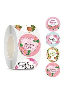 500/1卷母亲节装饰贴纸、礼品包装贴纸、包装袋包装盒贴纸、节日梅森贴纸自粘贴纸标签、妈妈家贴纸、贺卡贴纸、信封贴纸