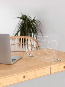 1 块亚克力白板透明留言书写板、亚克力备忘录办公室白色待办事项列表白板、可写透明亚克力公告板、广告板价格菜单标志门前透明亚克力公告板、亚克力书写板 - 彩色 - 查看 8