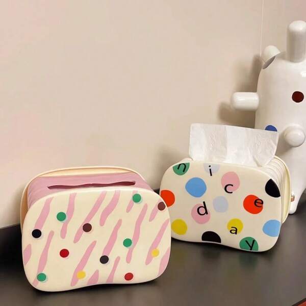 1pc Tissue Box Paper Towel Holder, Creative Desk Desktop Organizer For Living Room, Dining Room, Stylish, Tissue Box Holder, Napkin Holder, Festival Family Gathering, Kitchen Dining Table Decor For Home Kitchen Bedroom Living Room Dining Room, Home Decoration Accessories, Decorative Box, Women Wedding Gift, Summer Travel Holiday Festival Must-Have